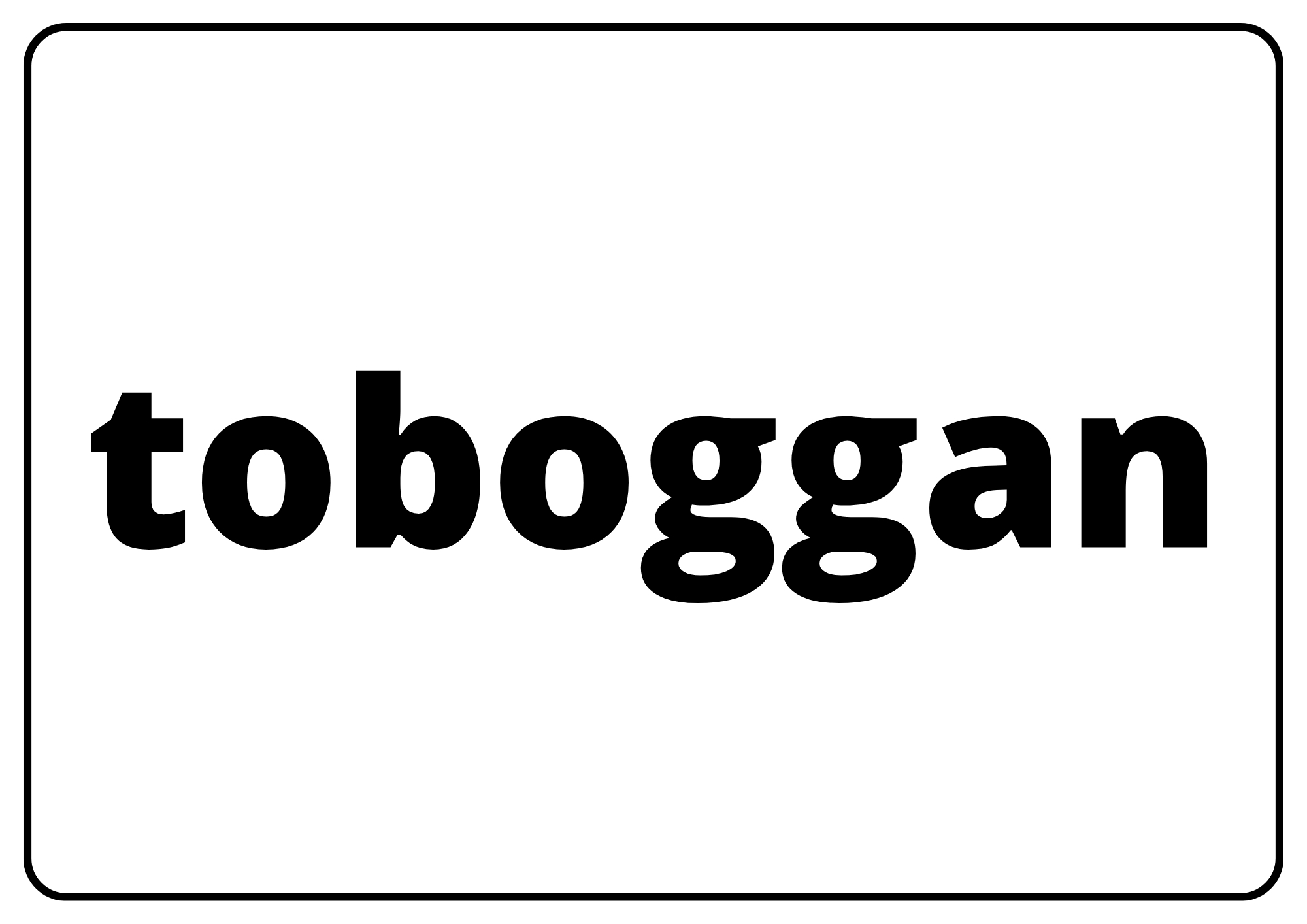 toboggan